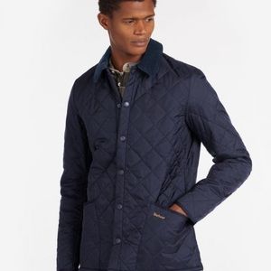 Navy Barbour Quilted Jacket